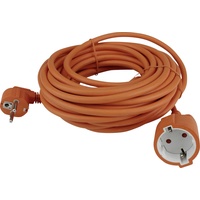 Unitec Verlängerungskabel Innen 10 Meter H05VV-F3G1,5, orange