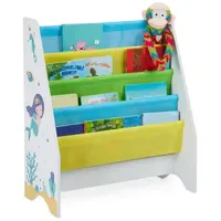 Relaxdays Bücherregal Kinder - Meerjungfrau