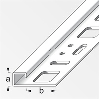 Alfer Quadrat-Profil 1 m, 10 x 20 mm EdelStahl