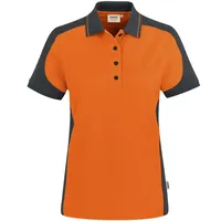 Hakro Damen Poloshirt Contrast Mikralinar® orange/anthrazit, XL