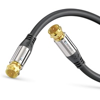 Sonero Premium Sat Antennenkabel / Koaxialkabel, 10,0m, schwarz