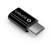 Sonero USB-Adapter Premium X-UA111, USB-C Stecker auf Micro-USB Buchse,