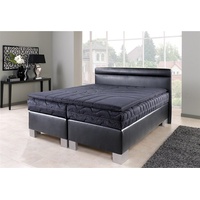 Westfalia Schlafkomfort Boxspringbett, schwarz
