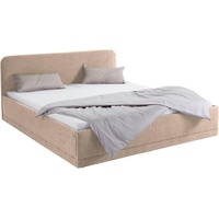 Westfalia Schlafkomfort Polsterbett, beige (dunkelbeige), B:190cm L:210cm, Bezug Bett: