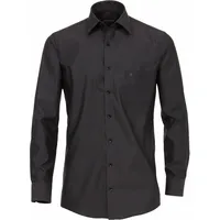 CASA MODA CASAMODA Businesshemd Casamoda Businesshemd uni grau|schwarz 42