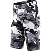 Troy Lee Designs Flowline Short Shell, Spray Camo, white,