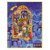 Richard Sellmer Verlag Postkarten-Adventskalender "Krippe in Bethlehem"