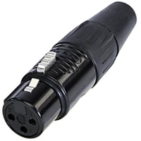 Rean RC3F-B XLR-Steckverbinder Buchse, gerade Polzahl: 3