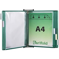 Tarifold Wand-Sichttafelsystem 414105 DIN A4 grün mit 10 St.