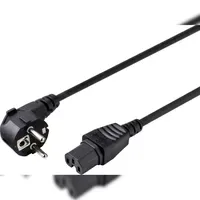 Sygonix SY-5043444 Heißgeräte Netzkabel Schwarz 2.00m