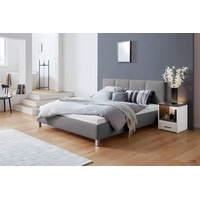 Westfalia Schlafkomfort Polsterbett, grau, Betten, 84288231-0 Kunstleder