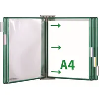 Tarifold Wand-Sichttafelsystem 427105 DIN A4 grün mit 10 St.