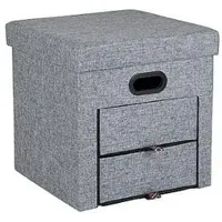 Bo-Camp Holborn Aufbewahrungsbox, 40x40x40cm, grau