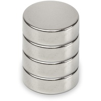 Maul Neodym-Scheibenmagnet, 15 mm Haftkraft: 4,5 kg, silber