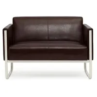 HJH Office Sofa ARUBA Kunstleder Braun