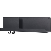 Muuto Folded Wandregal, 63 x 16,5 cm, schwarz