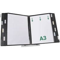 Tarifold Sichttafelsystem 433207 DIN A3 schwarz mit 20 St.