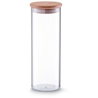 Zeller Present PresentVorratsglas, Frischhaltebehälter, 1600 ml, Bambusdeckel, x