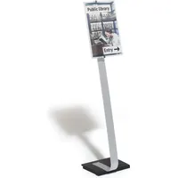 Durable Infoständer CRYSTAL SIGN silber DIN A3