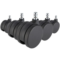 HJH Office 619018 5er Set Rollen ROLO No-Noise 11mm/75mm