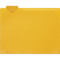 Durable Durable, Kartenaufbewahrung, Leitkarten-Tasche, DIN A4, mit Rastlochung, gelb