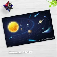 Cover-your-desk Schreibtischunterlage für Kinder und Erwachsene Unser Sonnensystem, aus
