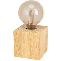 EGLO Tischleuchte Prestwick 2 Holz Braun
