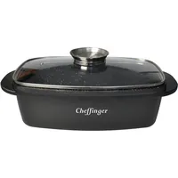 COFI Alu Guss Bräter ø32cm mit Glasdeckel Induktion Pfanne