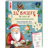 Frechverlag 24 Briefe vom Weihnachtsmann. Adventskalender-Post zum Basteln, Malen