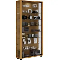 VCM my home Lumo Maxi Vitrine buche 8 Fachböden