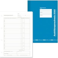 RNK RNK-Verlag Ausbildungsnachweis, tägliche Eintragungen Formularbuch 5082, 1 St.