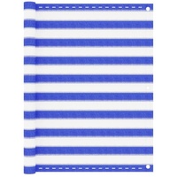 VidaXL Balkonsichtschutz HDPE 120 x 300 cm blau/weiß