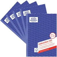 Avery Zweckform Formularbuch, A5, 120 Blatt, 5er-Pack 1721-5