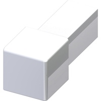 Alfer Quadrat-Fliesenecke Aluminium eloxiert poliert Chrom Optik