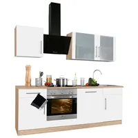 WIHO KÜCHEN Küchenzeile Cali 220 cm weiß