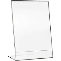 HMF 46932 Acryl Tischaufsteller schräg, DIN A5 Hochformat, Glasklar