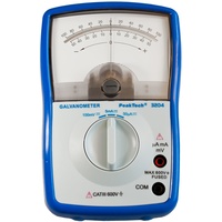 Peaktech 3204 Analoges Galvanometer +/50mA; +/5mA; +/100mV; Cat III