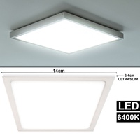 V-Tac LED Decken Aufbau Leuchte Panel weiß Wohn Arbeits