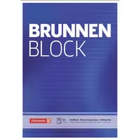 Brunnen Briefblock A4 liniert 50 Blatt Blau