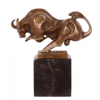 Casa Padrino Luxus Bronze Stierfigur Modernismus 19.0 x 18.2