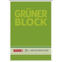 Brunnen Briefblöcke "Grüner Block" A5 liniert