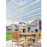 Gutta Terrassendach Premium 511 x 406 cm weiß/polycarbonat weiß