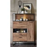 Harper Highboard 120 x 123 x 38 cm braun