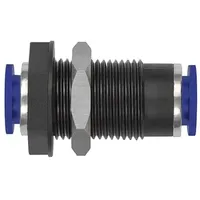 Riegler Gerade Schott-Steckverbindung »Blaue Serie«, M20x1,5, Schl.- Ø10