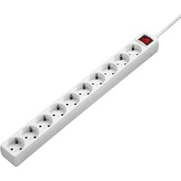 Hama 10-Fach Steckdosenleiste mit Schalter (3m Kabellänge, max. 3500W)