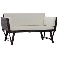 Outsunny Gartensofa braun/beige