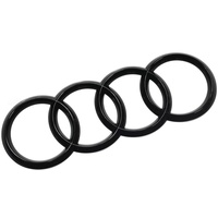 Das Audi 83A071802 Zeichen Heckklappe Ringe Black Edition Emblem