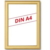 Showdown Displays Böttcher-AG Klapprahmen A4 Aluminium, Profil gold