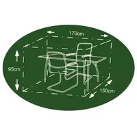 Buri Schutzplane 170 x 150 x 95 cm Anthrazit