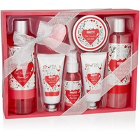 Brubaker Cosmetics 8-tlg. Bade- und Dusch Set Erdbeere Sweet
